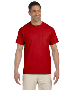 Adult Gildan Ultra Cotton® Pocket T-Shirt - Color - ACG230 - Red