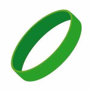 Silicone Wrist Bands- Debossed - CM2050_DEB - Green