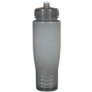 Poly-Clean™ 28 Oz. Plastic Bottle - Translucent Charcoal