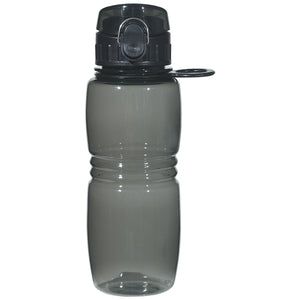 18 Oz. Bottle With Pop Up Lid - Translucent Charcoal