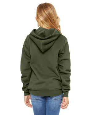 Bella + Canvas Youth Sponge Fleece Pullover Hooded Sweatshirt