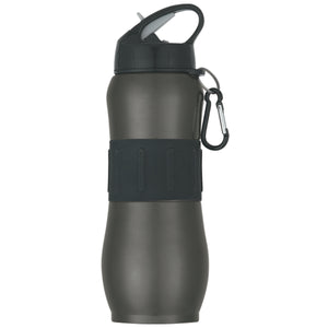 28 Oz. Stainless Steel Sport Grip Bottle - Charcoal