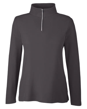 Core365 Ladies' Fusion ChromaSoft™ Pique Quarter-Zip