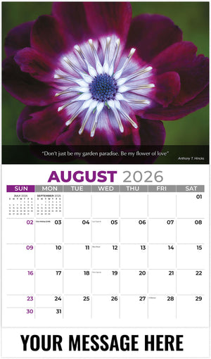 Flowers and Gardens - 2026 Promotional Calendar