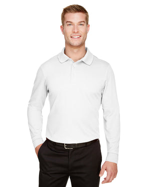 Devon & Jones CrownLux Performance® Tall Plaited Long Sleeve Polo