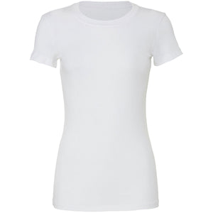 Bella + Canvas Ladies' Slim Fit T-Shirt - Solid Wht Blend