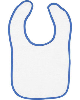 Rabbit Skins Infant Contrast Trim Terry Bib