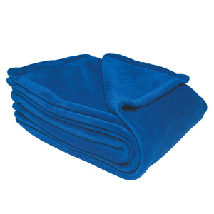 Chenille Blanket - Royal Blue