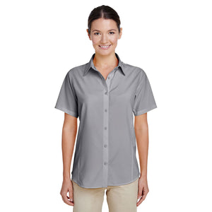 Ladies' Paradise Short-Sleeve Performance Shirt - Dark Grey