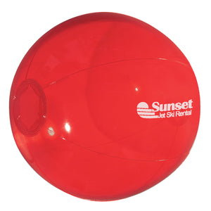 16" Beach Ball - HT_750 - Translucent Red