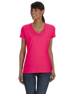 Fruit of the Loom Ladies' HD Cotton™ V-Neck T-Shirt