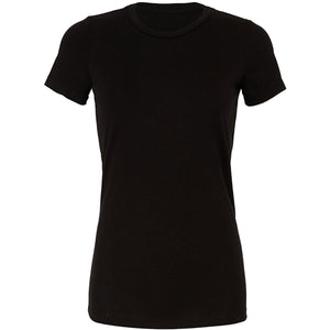 Bella + Canvas Ladies' Slim Fit T-Shirt - Solid Blk Blend