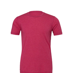 Bella + Canvas Unisex Heather CVC T-Shirt - Hthr Raspberry