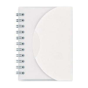 Mini Spiral Notebook - Frost With White