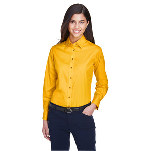 Ladies' Easy Blend™ Long-Sleeve Twill Shirt with Stain-Release