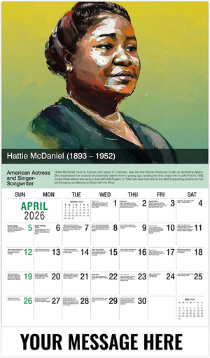 Black History: A Celebration - 2026 Promotional Calendar