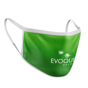 2 Ply Sublimated Polyester Face Mask with Pocket - CM1083