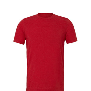 Bella + Canvas Unisex Heather CVC T-Shirt - Heather Red