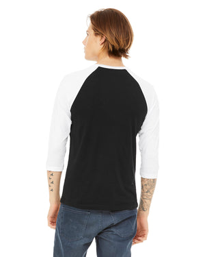 Bella + Canvas Unisex Three-Quarter Sleeve Baseball T-Shirt