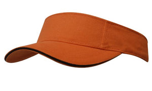 Orange/Black BHC Visor with - Sandwich