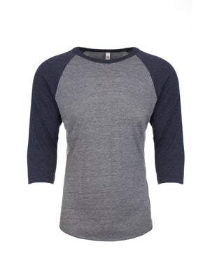 Next Level Apparel Unisex Triblend Three-Quarter Sleeve Raglan