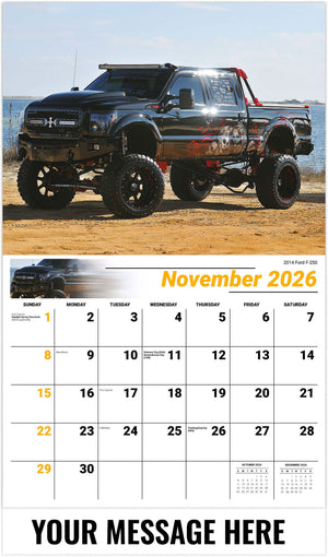 Pumped-Up Pickups - 2026 Promotional Calendar