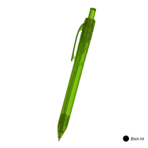 Oasis Recycled Bottle Pen - HT_660 - TRANS GREEN WITH BLACK