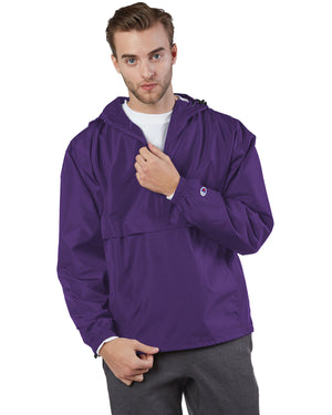 Champion Adult Packable Anorak Quarter-Zip Jacket - Ravens Purple