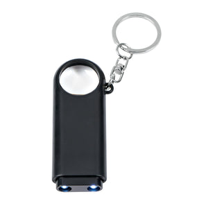 Magnifier And LED Light Key Chain