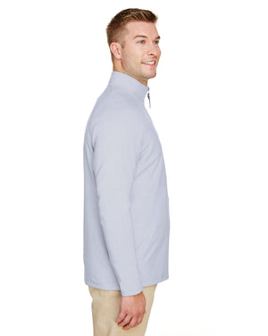 Devon & Jones CrownLux Performance® Men's Clubhouse Micro-Stripe Quarter-Zip