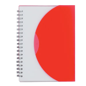 5" x 7" Spiral Notebook - Frost Red