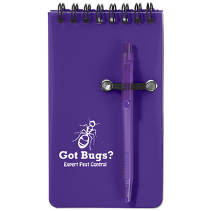 Spiral Jotter & Pen (Frost Purple)