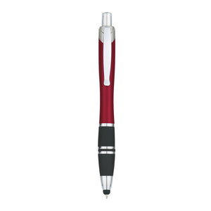 Tri-Band Pen With Stylus - Red