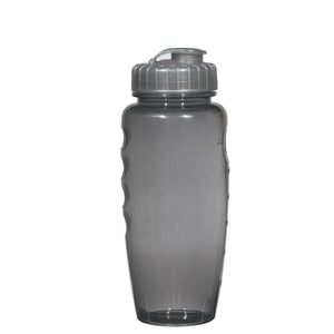 30 Oz. Poly-Clear™ Gripper Bottle - Translucent Charcoal