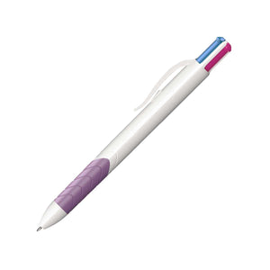 Ink Joy Quatro Multi Function Pen W/ 4 Color Combination - White With Purple