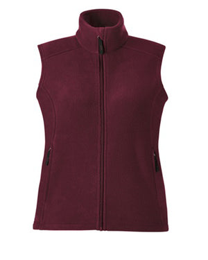 Core365 Ladies' Journey Fleece Vest - Burgundy