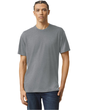 American Apparel Unisex Triblend Short-Sleeve Track T-Shirt