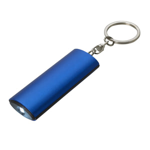 Aluminum Key Chain Flashlight - Blue