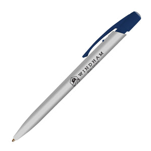 BIC® Media Clic™ Pen - Silver With Navy