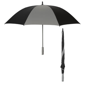 60" Arc Splash of Color Golf Umbrella - Black With Gray