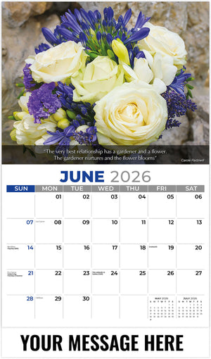 Flowers and Gardens - 2026 Promotional Calendar