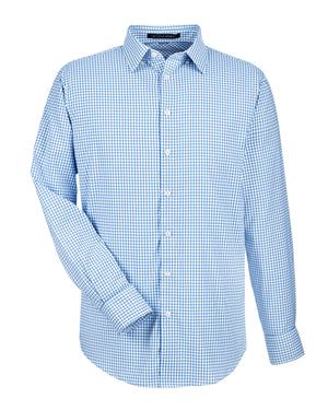 Devon & Jones CrownLux Performance® Men's Micro Windowpane Woven Shirt