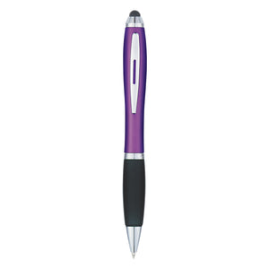 Satin Stylus Pen - Purple With Black