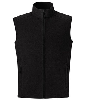 Core365 Men's Journey Fleece Vest - Black