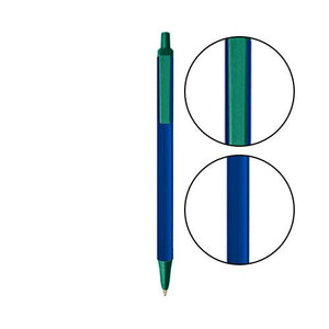 Navy BIC® Clic Stic® Pen - Navy With Forest Green