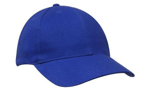 6 Panel Premium Brushed Cotton Cap - Custom Embroidered - HP_4194 - Royal