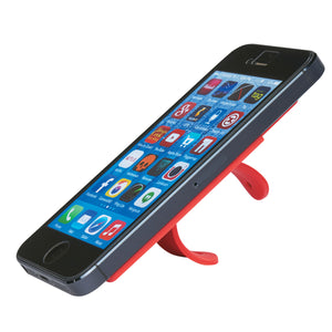 Silicone Phone Wallet With Stand - Red