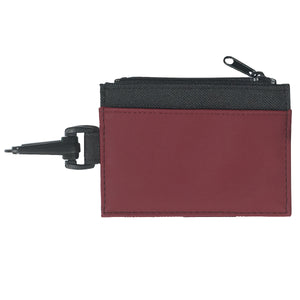 ID Holder - HT_301 - BLACK WITH BURGUNDY