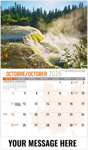 Scenes of Canada (Bilingual) - 2026 Promotional Calendar