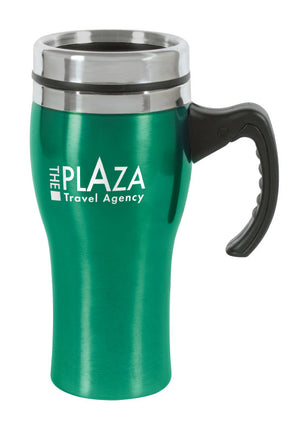 16 oz. Neon Travel Mug - Green